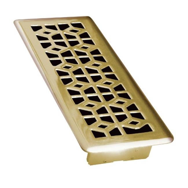 Antique Brass 4" x 10" Vintage Victorian Floor Diffuser