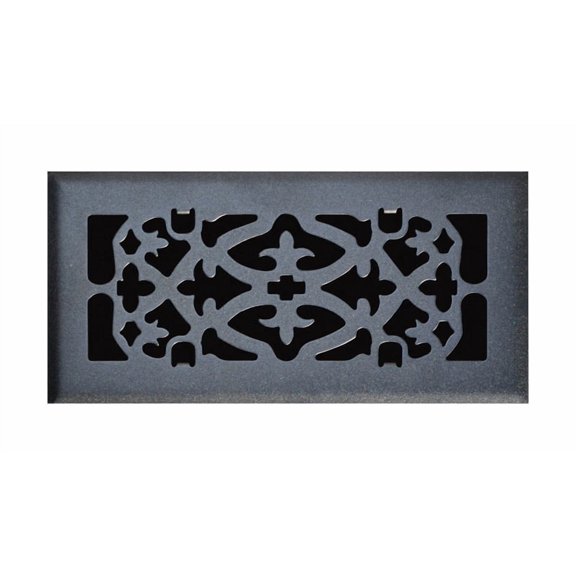 Tru Aire 4 in. H X 10 in. W 1-Way Matte Black Steel Floor Diffuser