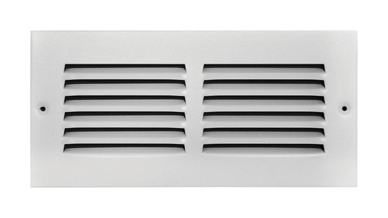 Tru Aire 4 in. x 10 in. White Steel Return Air Grille