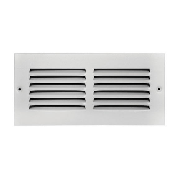Tru Aire 4 in. H X 10 in. W 1-Way Powder Coat White Steel Return Air Grille