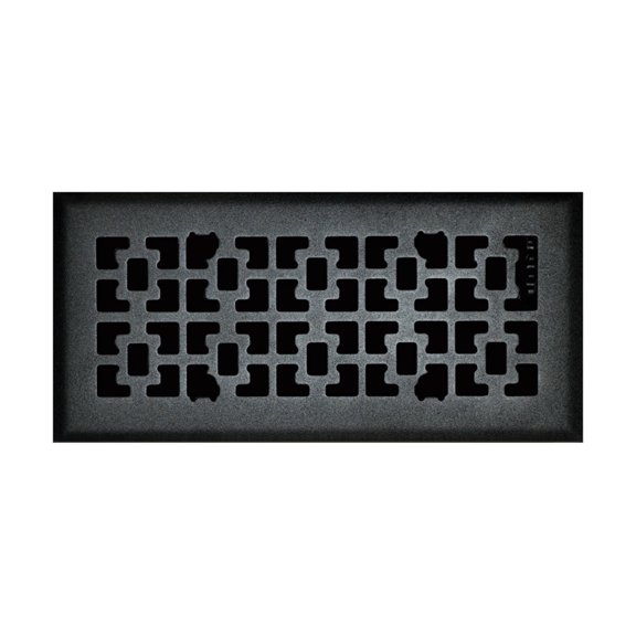 Tru Aire 4 in. H X 12 in. W 1-Way Matte Steel Floor Diffuser