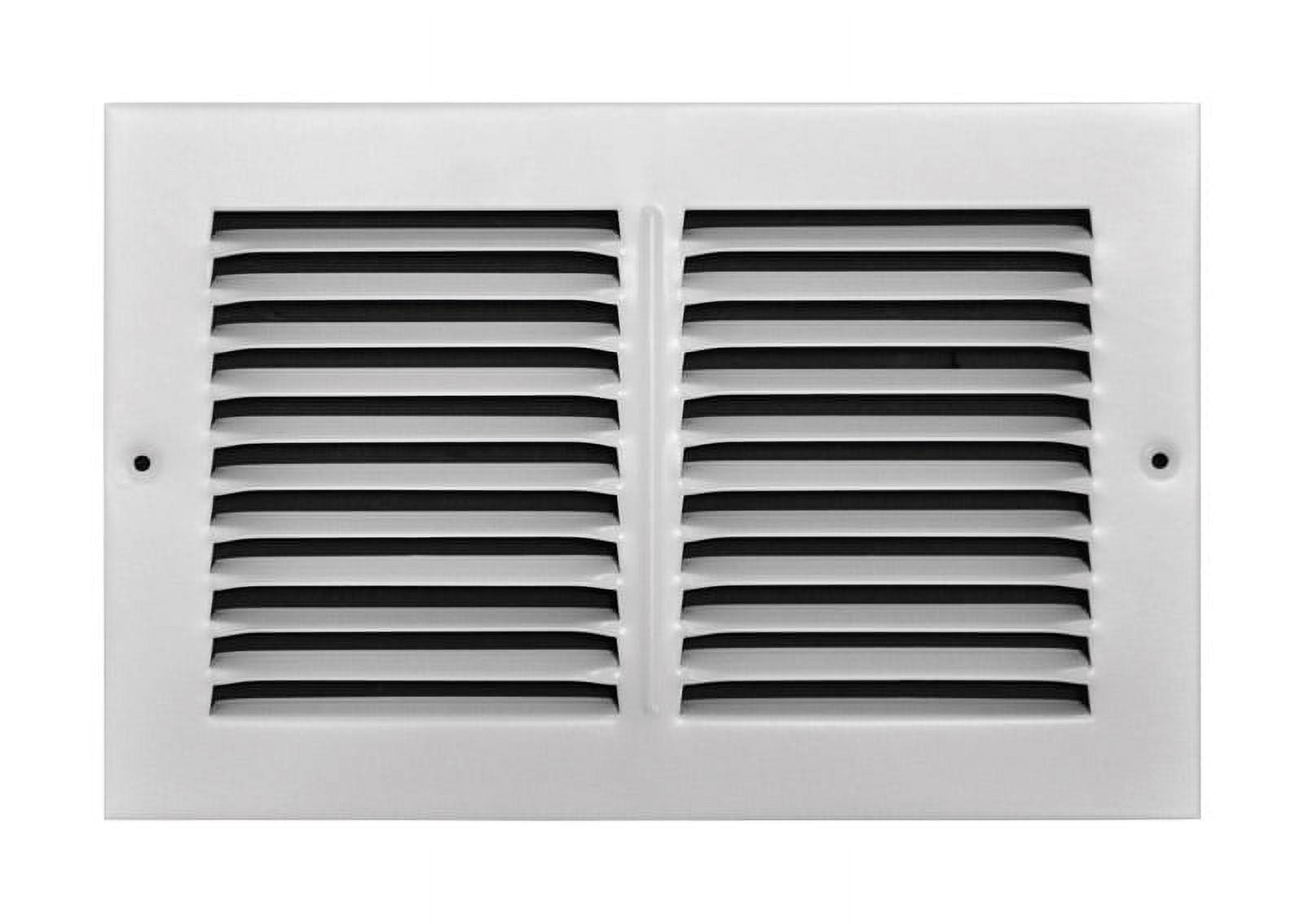 White Powder Coat Steel 10x6 Return Air Grille