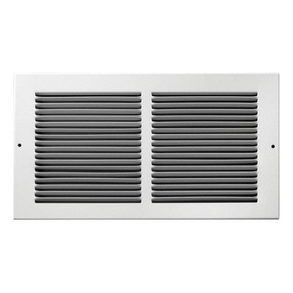 Tru Aire 6 in. H X 12 in. W 1-Way Powder Coat White Steel Air Return Grille