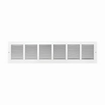 Tru Aire 6 in. H X 30 in. W 1-Way Powder Coat White Steel Return Air Grille