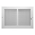 thumbnail image 1 of Tru Aire 8 in. H X 12 in. W 2-Way Powder Coat White Steel Wall/Ceiling Register, 1 of 2