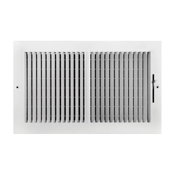 Tru Aire 8 in. H X 14 in. W 2-Way Powder Coat White Steel Wall/Ceiling Register