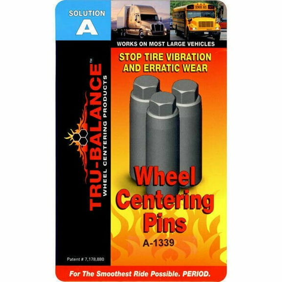 Tru-Balance A-1339 Wheel Centering Pins Solution A 3" Set3 22.5/24.5 Wheels
