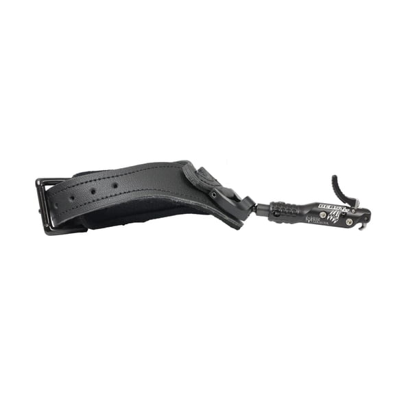 T.R.U. Ball Archery Blade Pro Flex 3 or 4 Finger Release, Ergo Adjustable Finger Pieces, Black/QuickSilver, Medium (TBPF-BKQS-M)