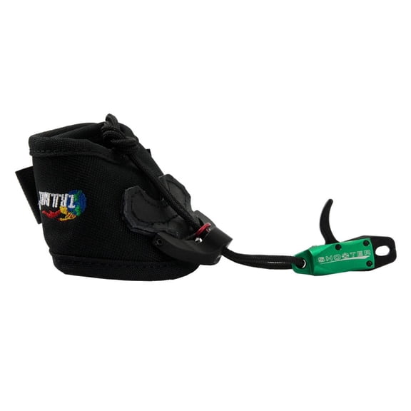 T.R.U. Ball Archery Shooter Junior Release, Green, Customizable hook-and-loop =asteners Strap, Youth Archery Accessory (TOOV-GR-JR)