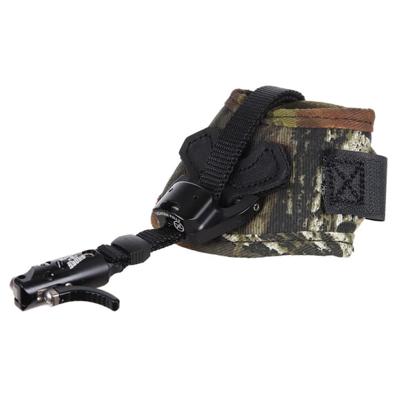 T.R.U. Ball Archery Short-N-Sweet'R Hybrid Trigger Release, Cinch Web Hook-and-Loop Fasteners Strap, Black, Junior Size (SSHV-BK-JR)