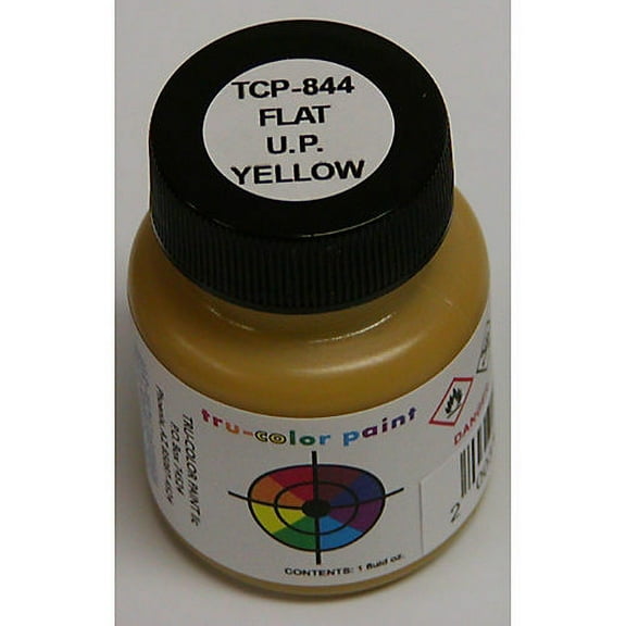Tru-Color Paint Brushable Flat UP/Yellow 1oz TUP844 Train Paint