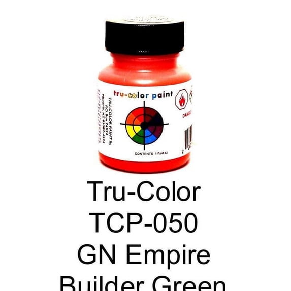 Tru-Color Paint TCP050 1 oz Great Northern Empire Builder Orange Paint Bottle