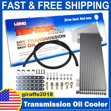 A-Premium 40k LPD Transmission Oil Cooler Kit - Low Pressure Drop For Heavy Duty Trucks