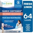 thumbnail image 1 of Tru Earth In-Wash Fabric Softener Sheets - Fresh Linen Scent Booster - 64 Count, 128 Loads, 1 of 6
