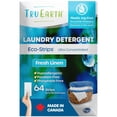 thumbnail image 1 of Tru Earth Compact Dry Laundry Detergent - Up to 128 Loads (64 Sheets) - Paraben-Free - Original Eco-Strip Liquidless Detergent, Travel - Fresh Linen | Packaging May Vary, 1 of 7