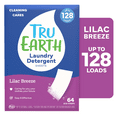 thumbnail image 1 of Tru Earth Laundry Detergent Sheets - Lilac Breeze Scent - Up to 128 Loads (64 Sheets) - Laundry Detergent Eco-Strips, 1 of 9