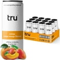 thumbnail image 1 of Tru Energy Seltzer, Orange Mango, Green Tea, B Vitamins, Low Calorie, Gluten Free, Vegan, 12 fl oz, 12 Pack, 1 of 7