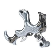 Tru-Fire SYN-S Archery Bow Synapse Hammer Throw Thumb Button Release, Silver
