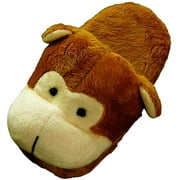 Tru-Fit Girls Monkey Slippers Child Female Clogs Mules Scuffs House Shoes Brown M