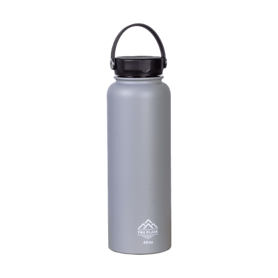 Tru Flask Insulated Bottle (Zinc, 40oz)
