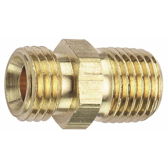 Plews & Edelmann Ball-End Adapter 21-595 - Brass 1/4" Ball Socket - Gold