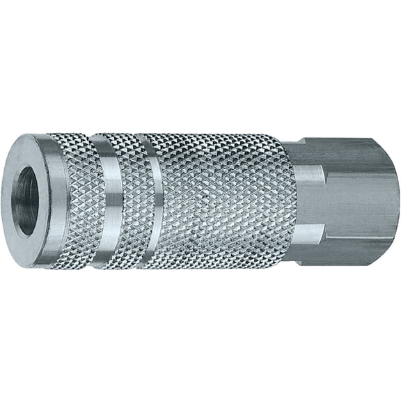 Plews & Edelmann Coupler 1/4" NPT Female - Steel, Silver