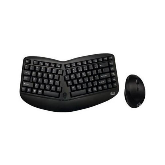 Tru-Form Media Wireless Keyboard and Optical Mouse - Black