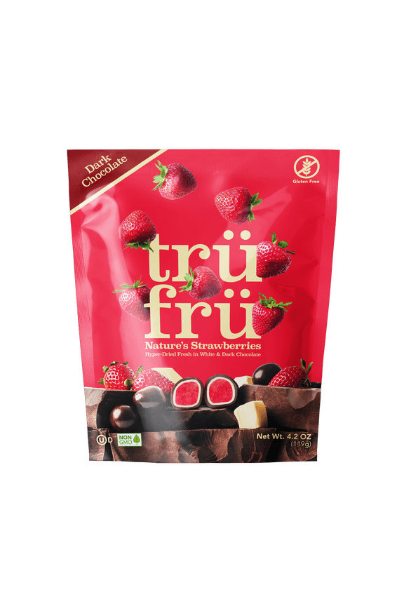 Gluten Free Dark Chocolate Dipped Freeze-Dried Strawberries, 4.2oz