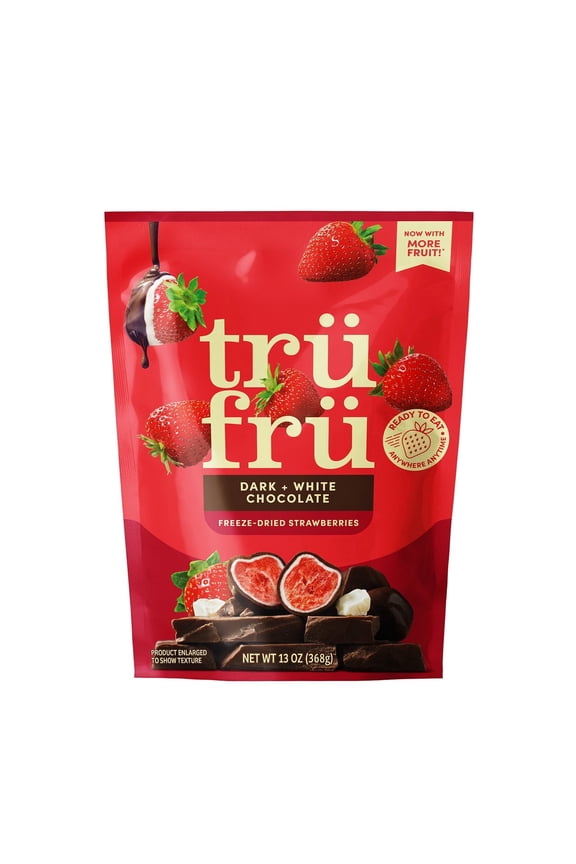 Dark and White Chocolate Freeze-Dried Strawberries 13 OZ