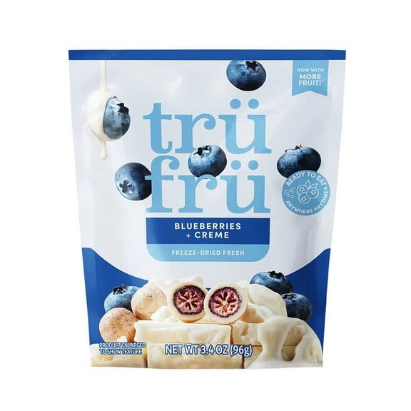 Tru Fru Freeze-Dried Blueberries in Creme 3.4 oz.