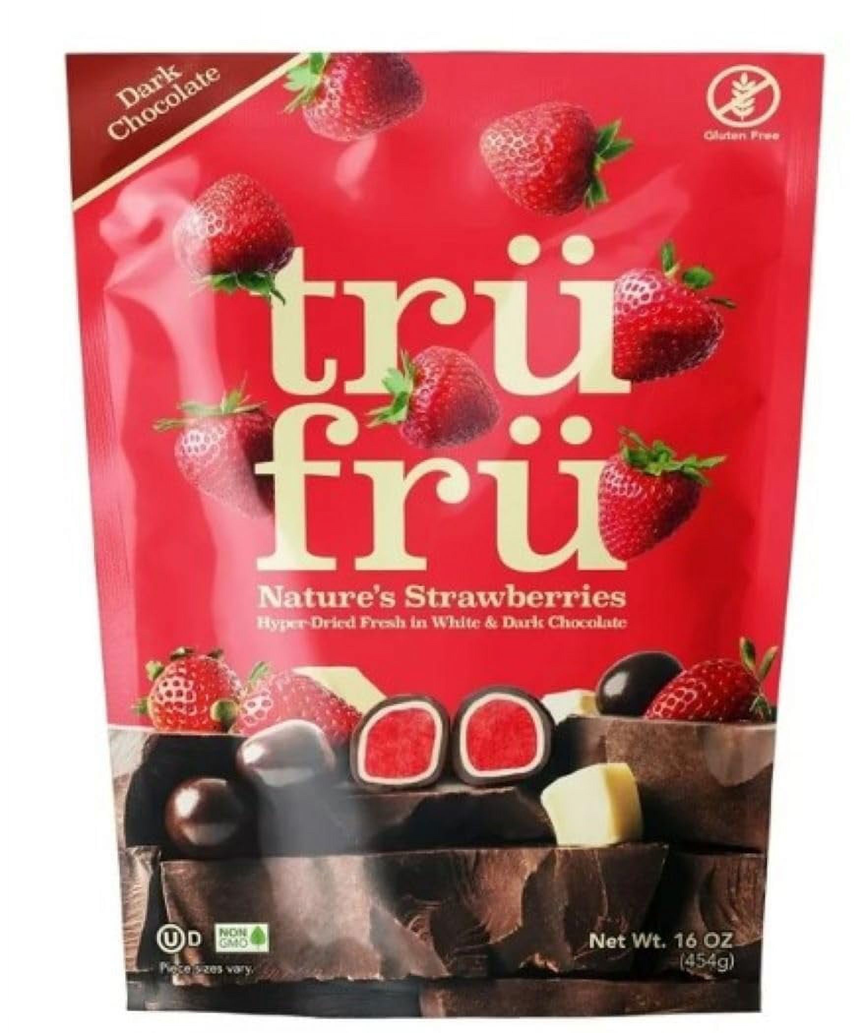 Tru Fru HyperDried Real Strawberries In White And Dark Chocolate (16
