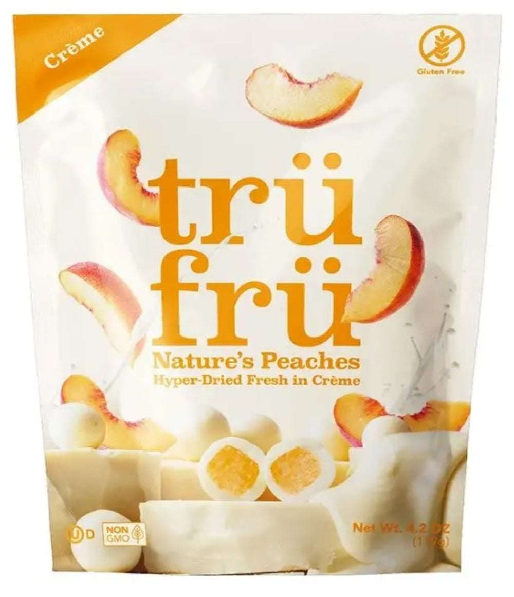 Tru Fru Nature's Hyper-Dried Peaches \u0026 Creme 4.2 oz (Pack of 4)