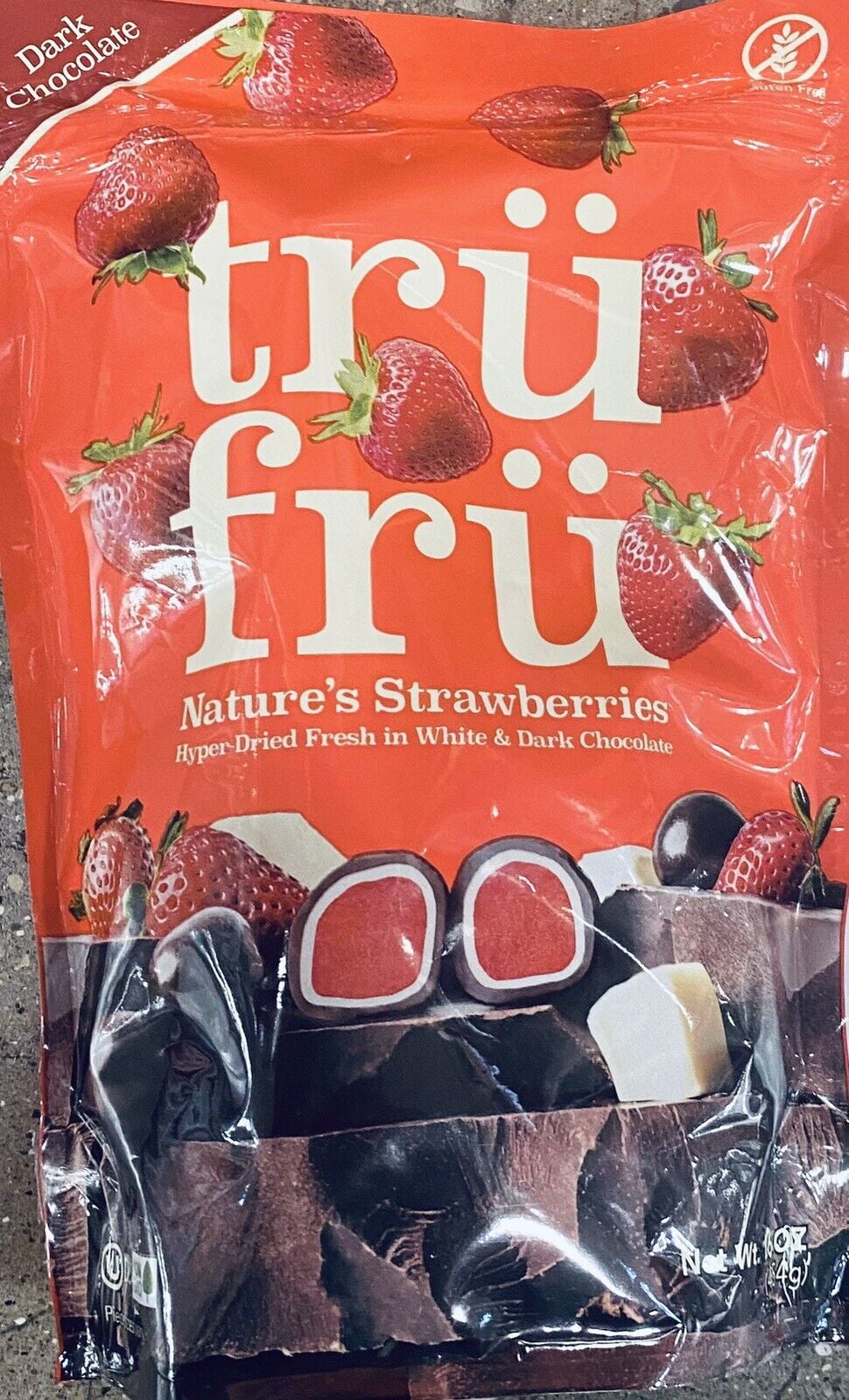 Tru Fru WHITE & DARK Chocolate Covered Hyper Dried Natures Strawberries
