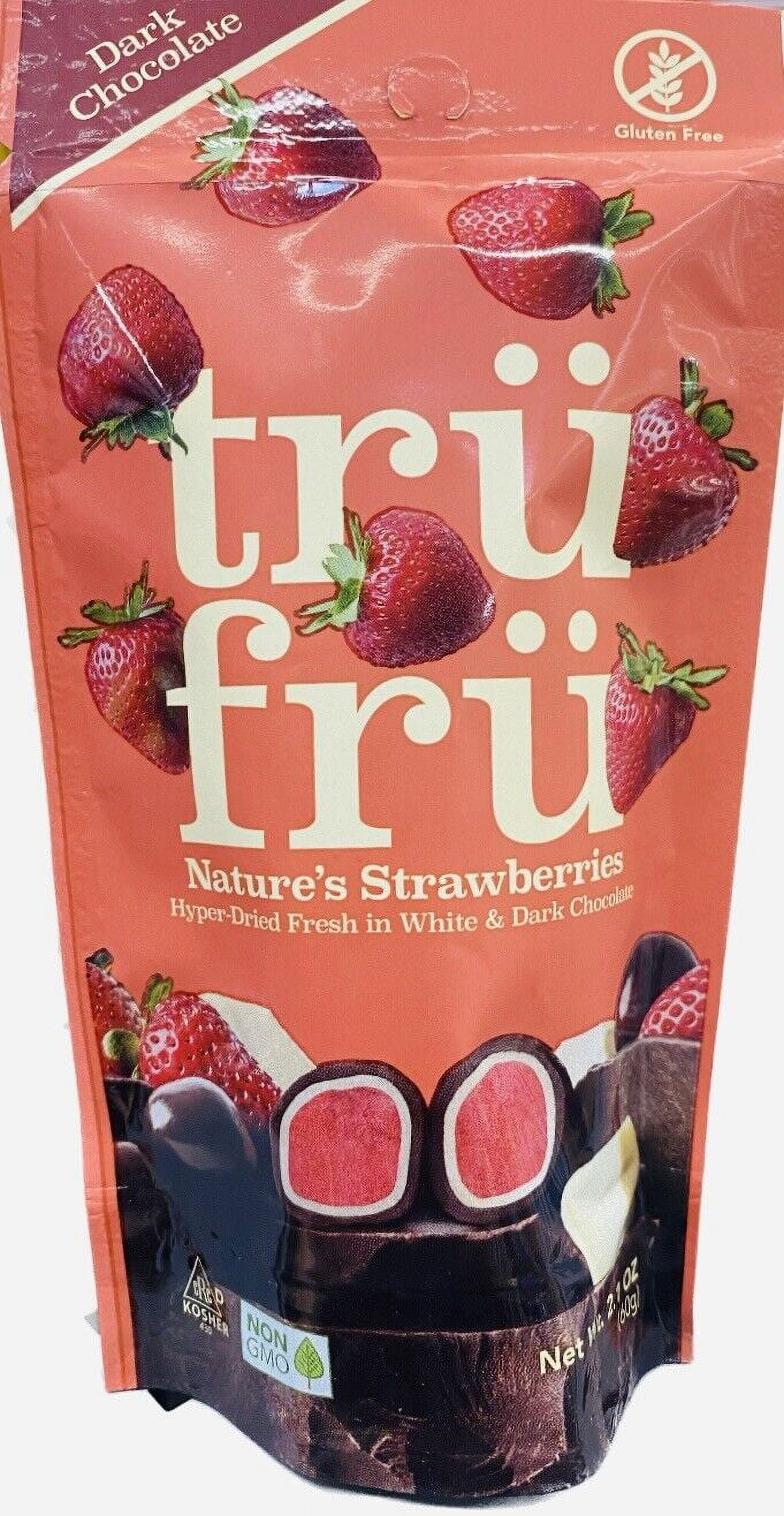 Tru Fru WHITE & DARK Chocolate Covered Hyper Dried Natures Strawberries