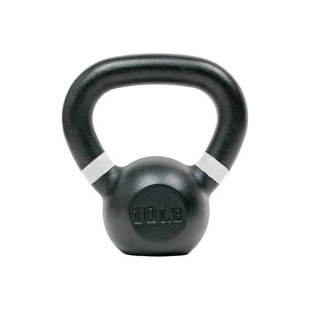 Tru Grit - 10-lb Cast Iron Kettlebell - Black