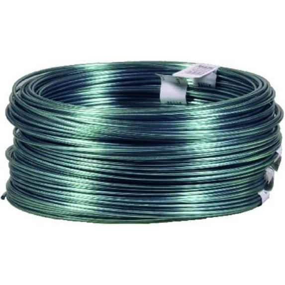 Tru-Guard 123148 50' Foot Roll of 14 Gauge Green Vinyl Jacketed Clothesline Wire - Quantity of 48