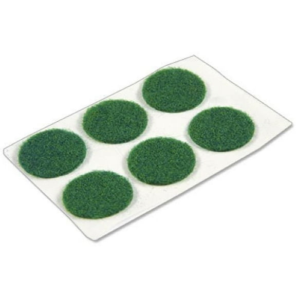 Tru-Guard 23154TV 6-Pack of 3/4" Green Round Self Adhesive Felt Cupboard Door Bumpers - Quantity of 30