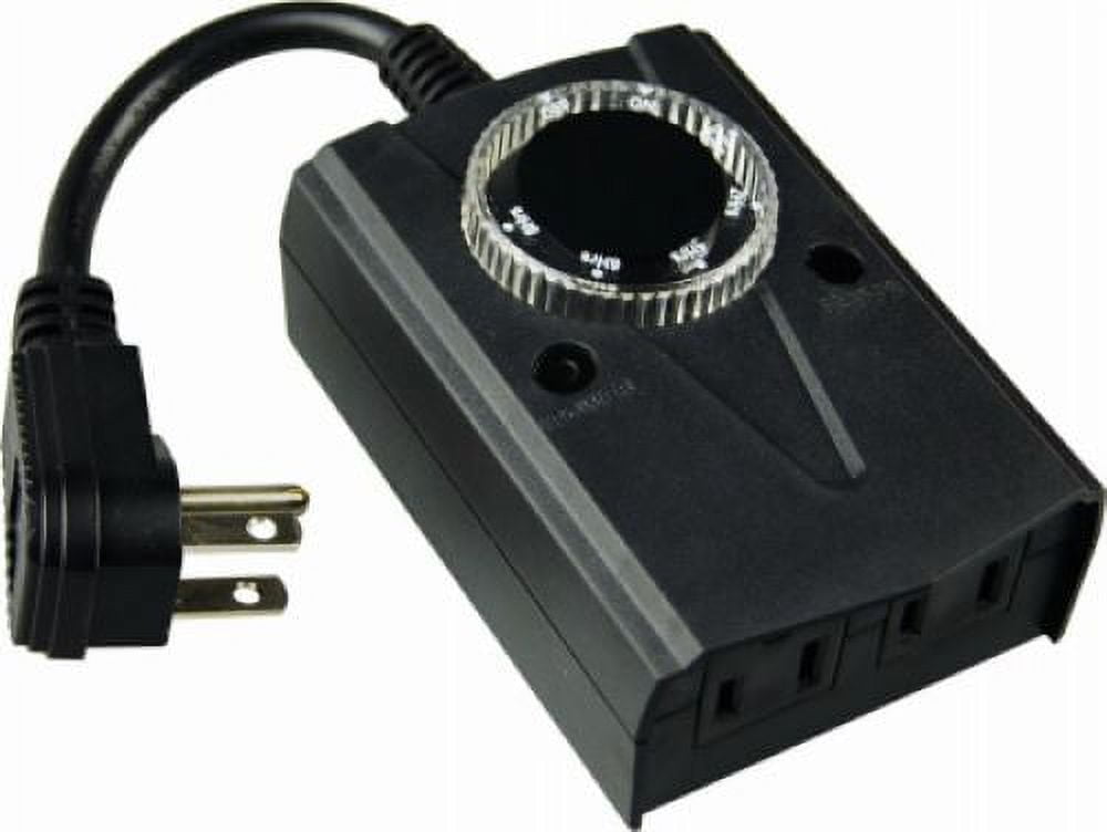 Tru-Guard 59429TV Heavy-Duty Outdoor Mechanical Electrical Plug In Count Down Timer - Quantity of 4