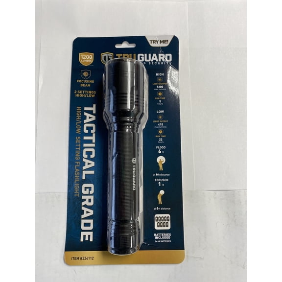 Tru Guard 83260-03BA01 1200 Lumen Tactical Grade Flashlight