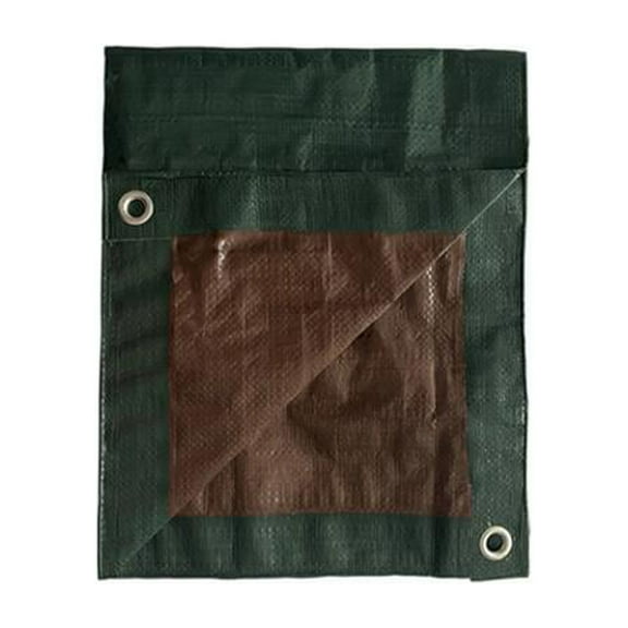 Tru Guard Wood Pile Tarp, Green/Brown, 6 x 24-Ft.