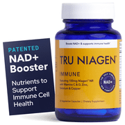 Tru Niagen Immune, Daily NAD+ and Immune Support, 30 Vegetarian Capsules