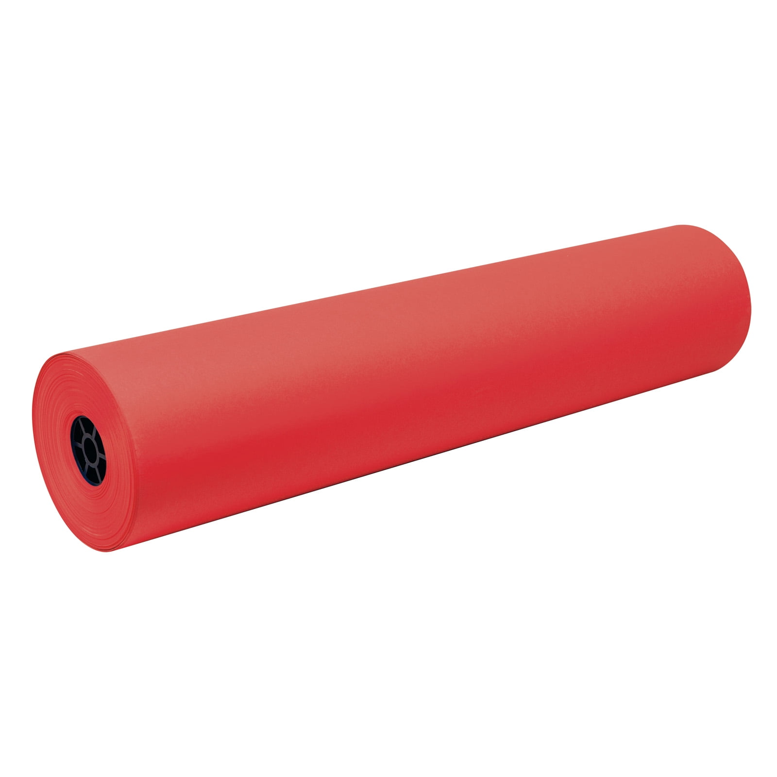 Festive Red Heavyweight Art Paper Roll, 3-Feet by 500-Feet