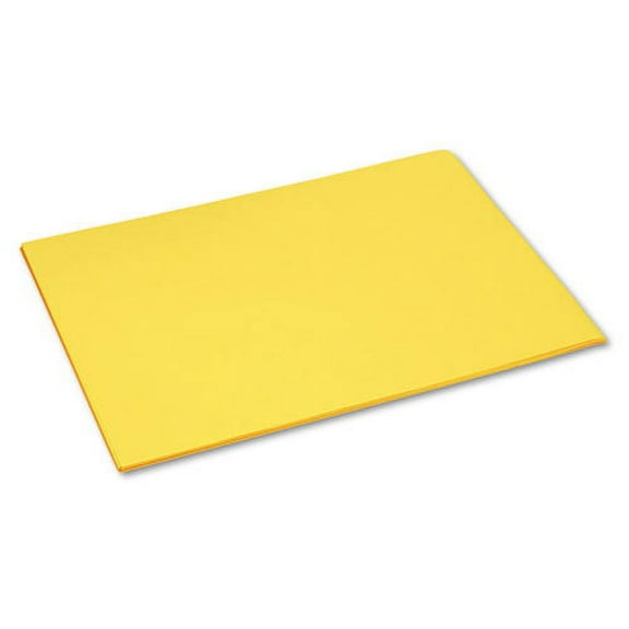 Tru-Ray Construction Paper, 76 lb Text Weight, 18 x 24, Yellow, 50/Pack | Bundle of 10 Packs