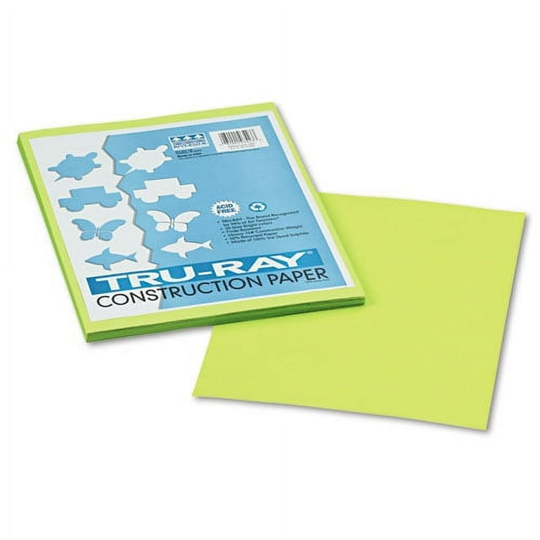 Tru-Ray Construction Paper, 76 lb Text Weight, 9 x 12, Brilliant Lime, 50/Pack Tru-Ray Construction Paper, 76 lb Text Weight, 9 x 12, Brilliant Lime, 50/Pack