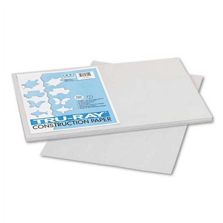 Tru-Ray Construction Paper, 76 lb Text Weight, 12 x 18, Gray, 50/Pack Tru-Ray Construction Paper, 76 lb Text Weight, 12 x 18, Gray, 50/Pack
