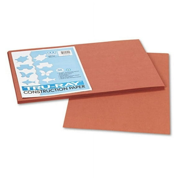 Tru-Ray Construction Paper, 76lb, 12 X 18, Warm Brown, 50/pack | Bundle of 2 Packs