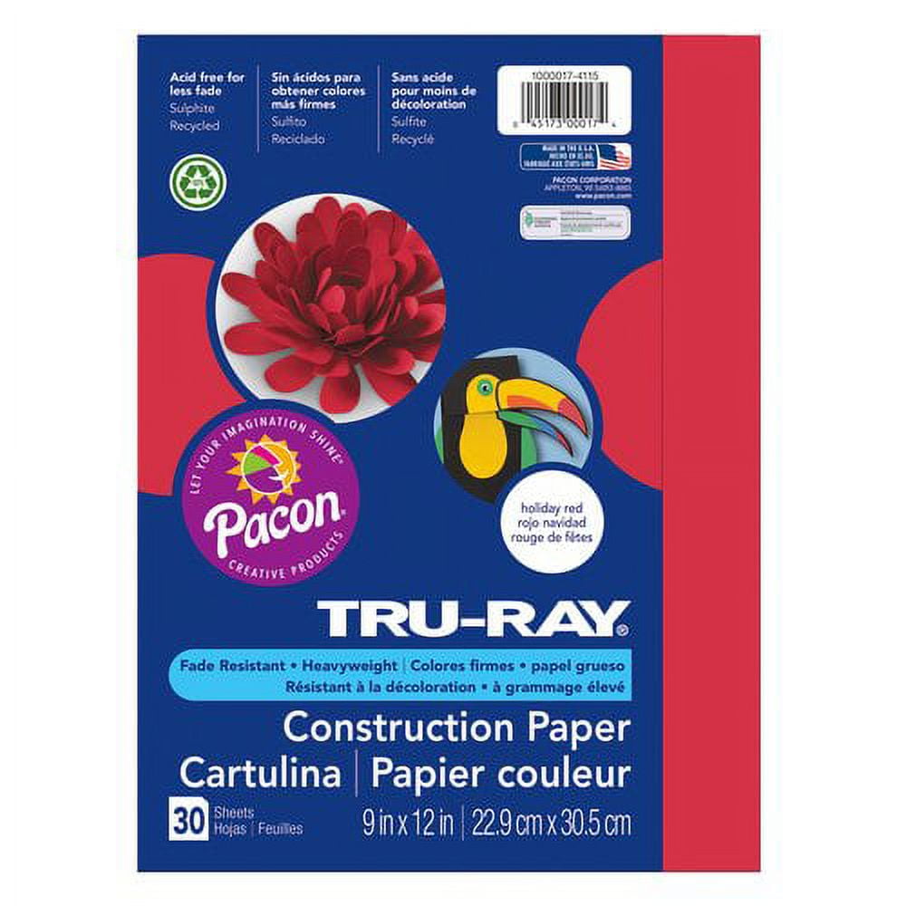 Tru-Ray Construction Paper 12 X 18 White, 1 - Kroger