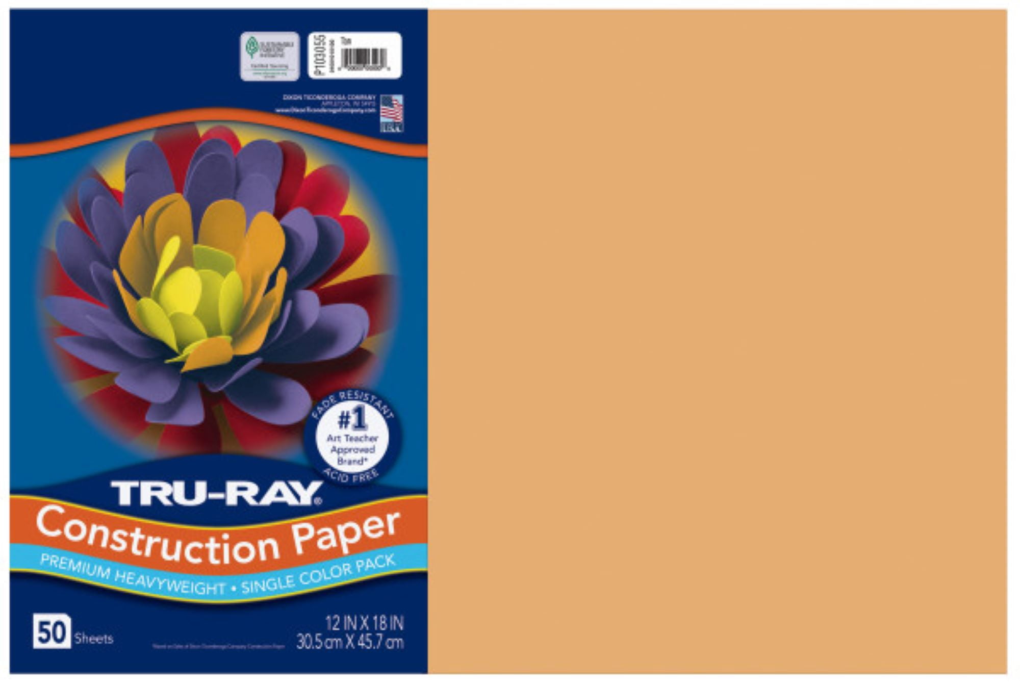 TRU-RAY® CONSTRUCTION PAPER 9 X 12 LILAC COLOR, 50 SHEETS - Multi access  office