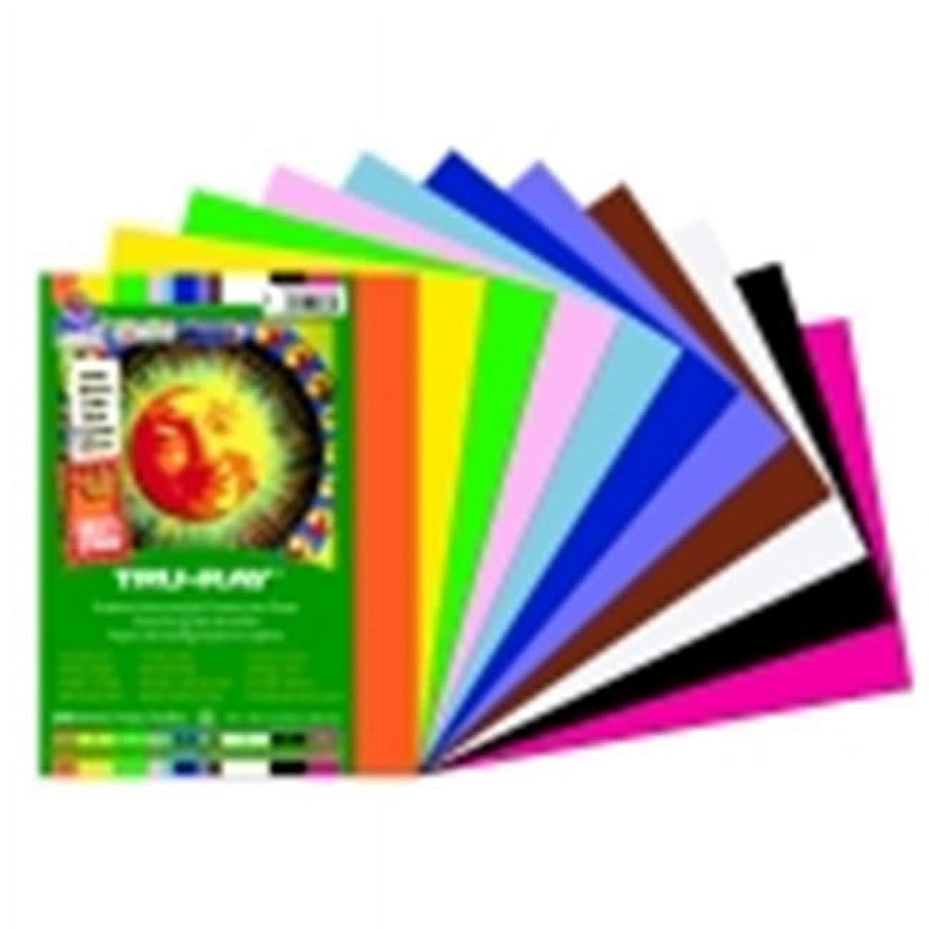 Pacon Tru-Ray Smart Stack Construction Paper Assorted Colors 9inx12in 240 Sheets