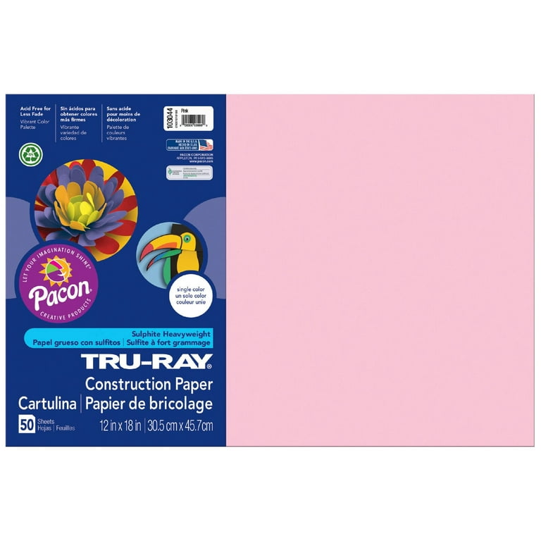 Dark Pink 12 x 18 Tru-Ray Construction Paper - School Spot
